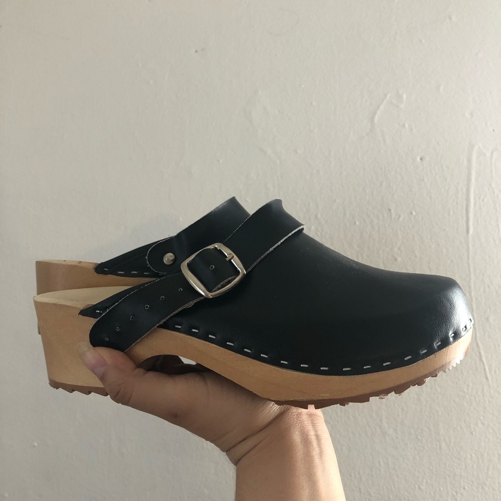 Black clogs